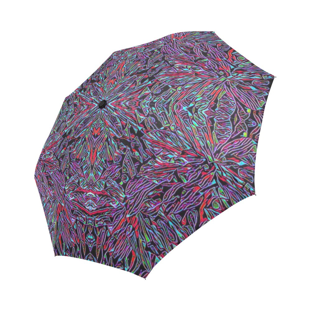 'Clematis Neon' Auto-Foldable Umbrella