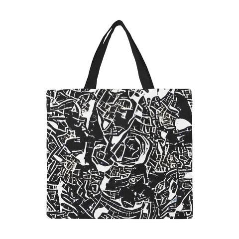 'Liquorice' Large Canvas Tote