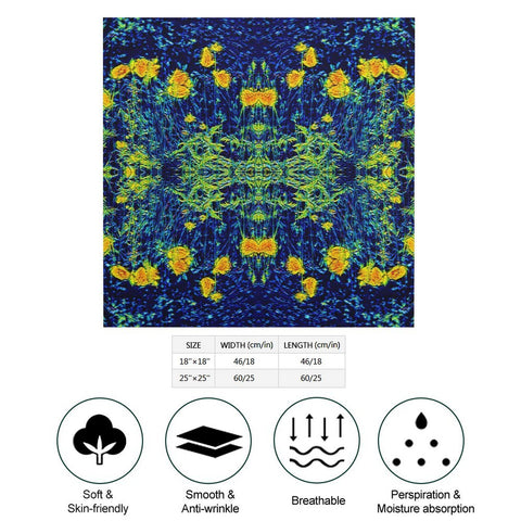'Wild Poppies' Poly Scarf Square