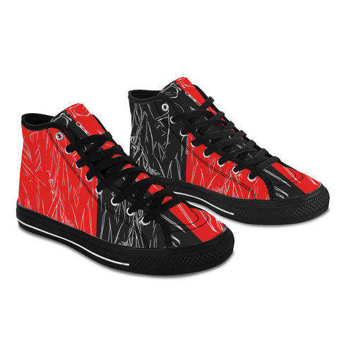 'Bloodlust' (Black) Women's Canvas Boots