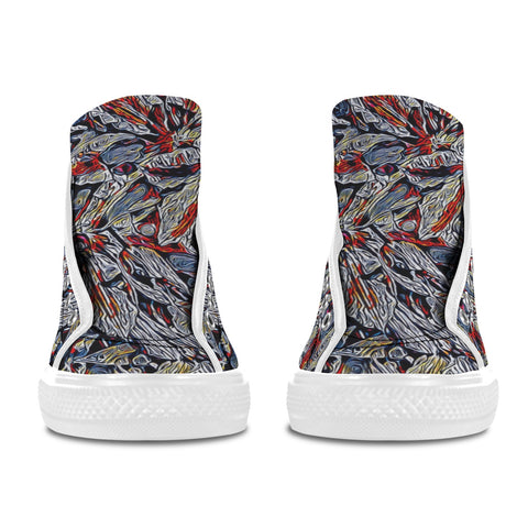 'Clematis Platinum' (White Trim) Vancouver Canvas Boots