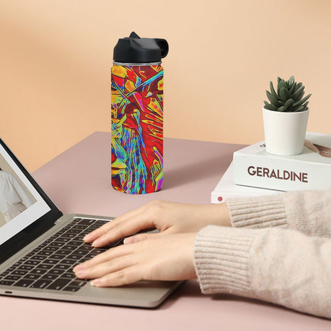 'Soulwood' Insulated Water Bottle with Straw Lid