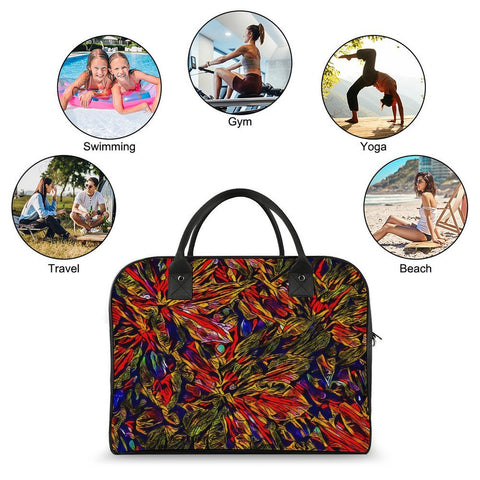 'Clematis Firestorm' Nylon Holdall