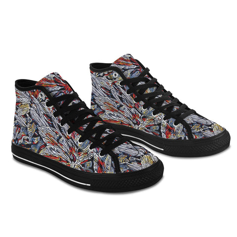 'Clematis Platinum' (Black Trim) Vancouver Canvas Boots