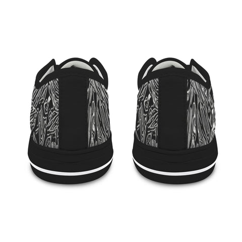 'Filament' (Black Trim) Women's Canvas Plimsolls