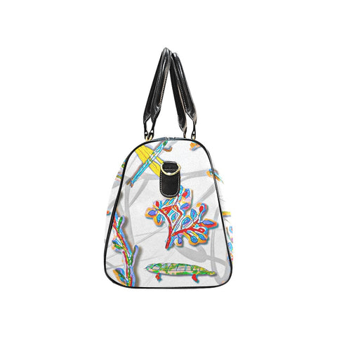 'Regenesis' (White Edit) Nylon Duffle with Faux Leather Trim