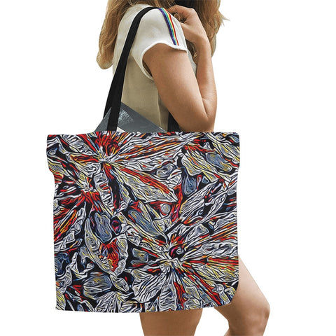 'Clematis Platinum' Large Canvas Tote