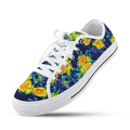 'Wild Poppies' (White Trim) Women's Canvas Plimsolls