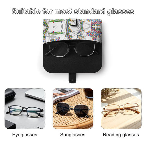 'Regeness' (White Edit) Faux Leather Glasses Case
