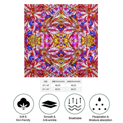 'Clematis' Poly Scarf Square