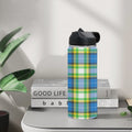 'Yorkshire Tartan' Insulated Water Bottle with Straw Lid (18 oz)