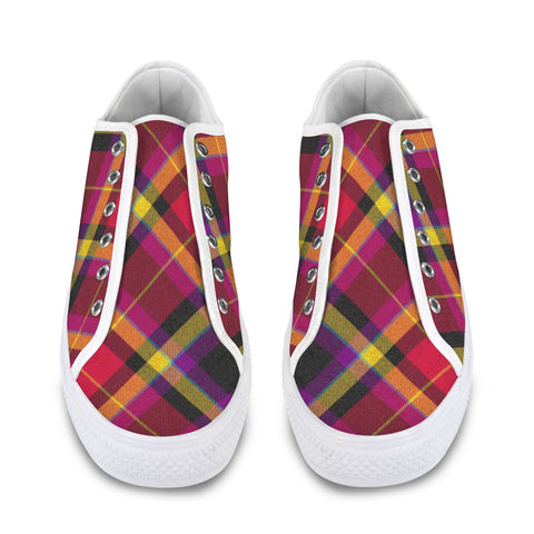 'Yorkshire Moorland' (Slant/White Trim) Women's Canvas Plimsolls