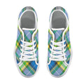 'Yorkshire Tartan' (Slant/White Trim) Women's Canvas Plimsolls