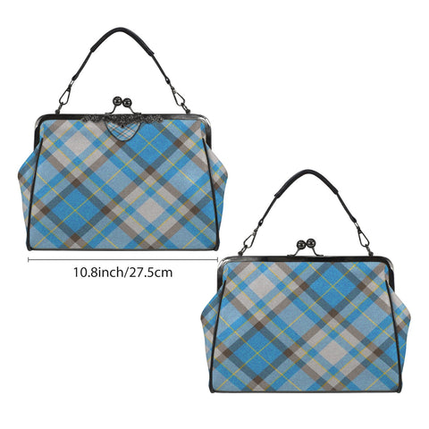 'Yorkshire Marine' (Slant) Faux Leather Kisslock Handbag Crossbody