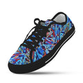 'Clematis Sapphire' (Black Trim) Women's Canvas Plimsolls