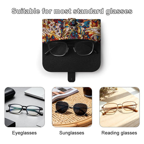 'Boilerplate' Faux Leather Glasses Case