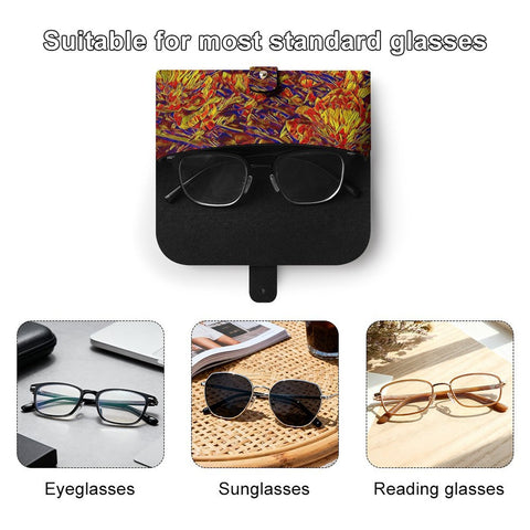 'Peony' Faux Leather Glasses Case