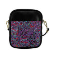'Clematis Neon' Faux Leather Sling Pouch