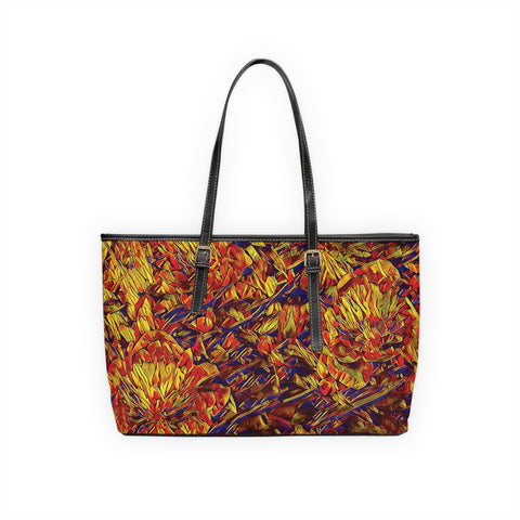 'Peony' PU Leather Zipped Tote