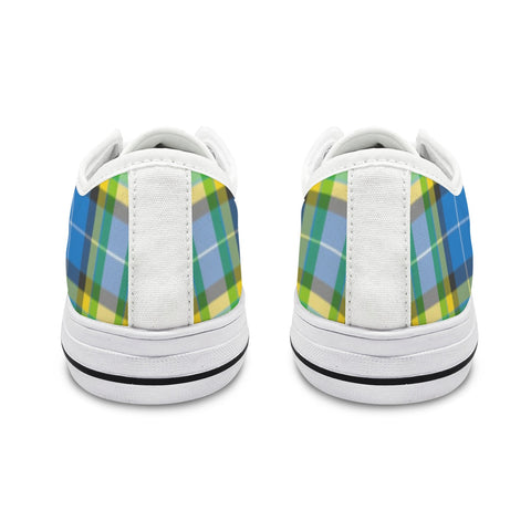 'Yorkshire Tartan' (White) 'Seattle' Men's Trainers