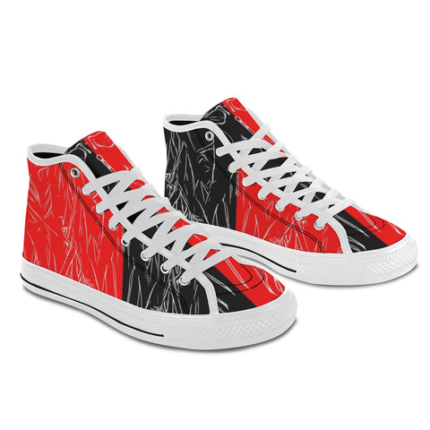 'Bloodlust' (White) Women's Canvas Boots