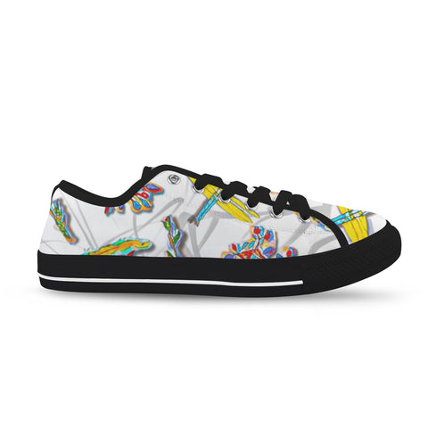 'Evolution' (White) Seattle Low Top Men's Shoes (Model 1013-6)