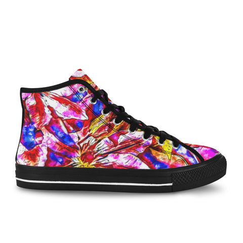 'Clematis' (Black) Women's 'Vancouver' High Top Boots