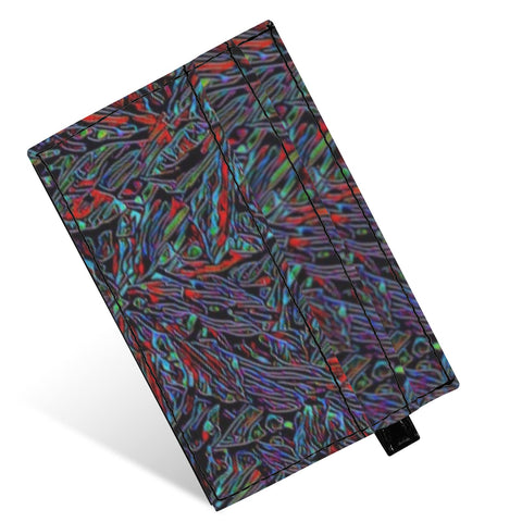'Clematis Neon' Faux Leather Cardholder