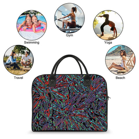 'Clematis Neon' Nylon Holdall