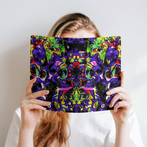 'Purple Haze' Faux Leather A5 Binder Notebook