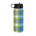 'Yorkshire Tartan' Insulated Water Bottle with Straw Lid (18 oz)