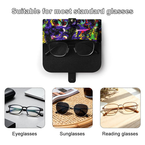 'Purple Haze' Faux Leather Glasses Case