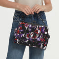 'Gothic Rose' Faux Leather Kisslock Handbag Crossbody