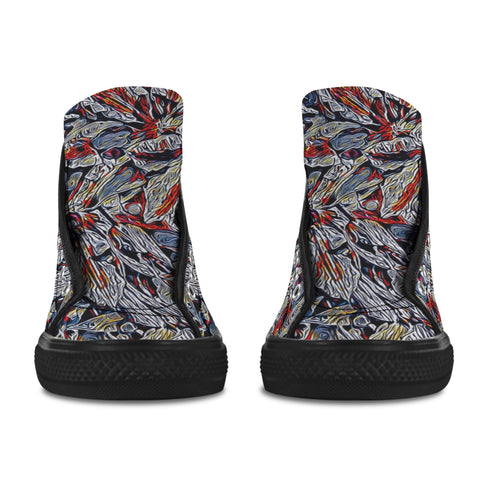'Clematis Platinum' (Black Trim) Vancouver Canvas Boots