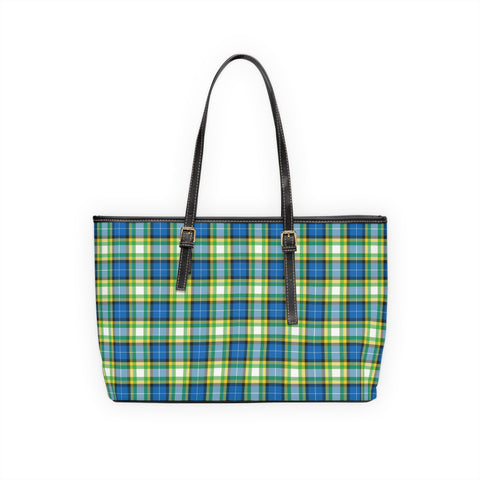 'Yorkshire Tartan' PU Leather Zipped Tote