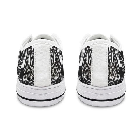 'Liquorice' (White Trim) Women's Canvas Plimsolls