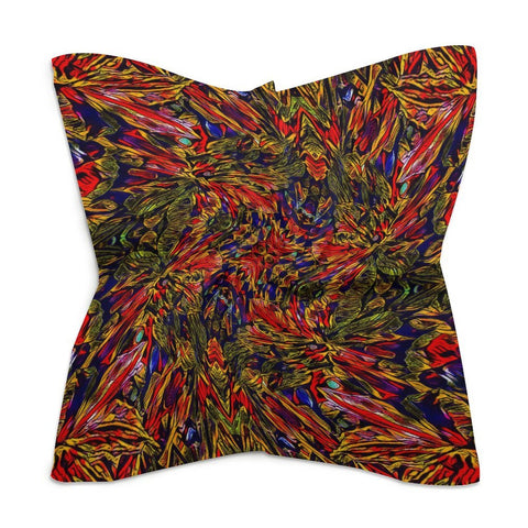 'Clematis Firestorm' Poly Scarf Square