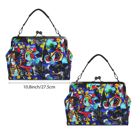 'Galaxa' Kisslock Crossbody Shoulder Bag