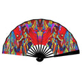 'Soulwood' (Black Edge) Double-Sided Folding Bamboo Fan