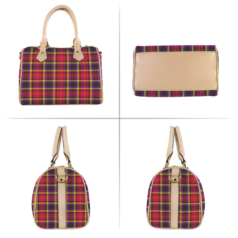 'Yorkshire Moorland' Mini-Boston PU Handbag (Cream trim)