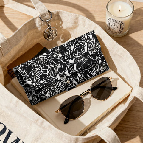 'Liquorice' Faux  Leather Glasses Case