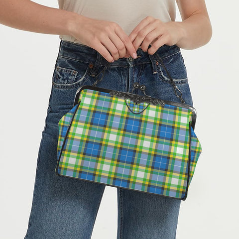 'Yorkshire Tartan' Kisslock Crossbody Shoulder Bag (Model 1752)