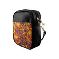 'Peony Royale' Faux Leather Sling Pouch