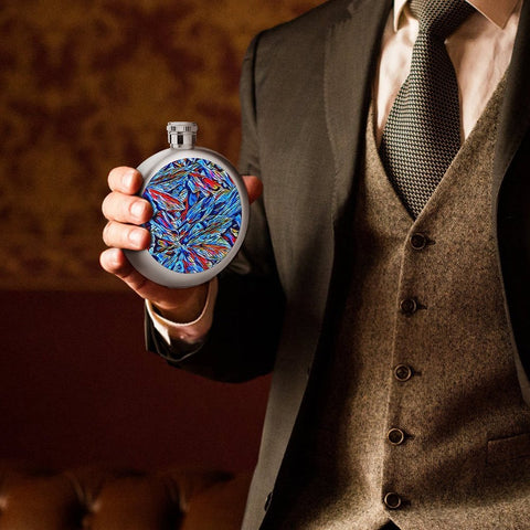 'Clematis Sapphire' Hip Flask