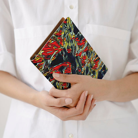 'Earthquake' Faux Leather A5 Binder Notebook