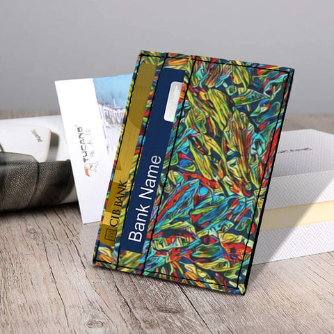 'Clematis Electra' Faux Leather Cardholder