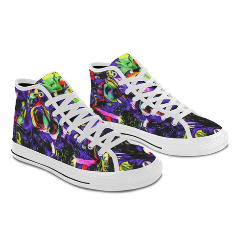 'Purple Haze' (White Trim) Vancouver Canvas Boots