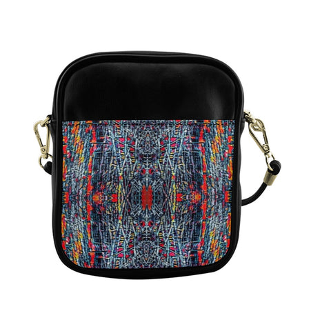 'Graphite' Faux Leather Sling Pouch
