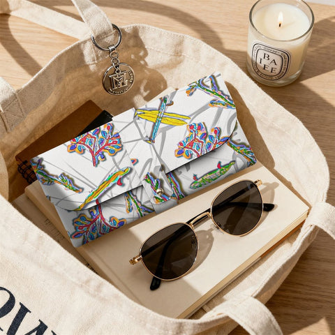 'Regeness' (White Edit) Faux Leather Glasses Case