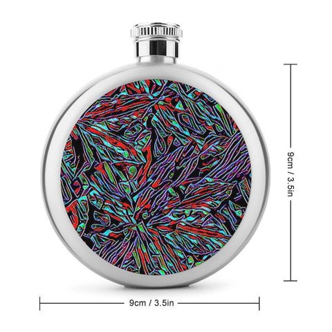 'Clematis Neon' Hip Flask